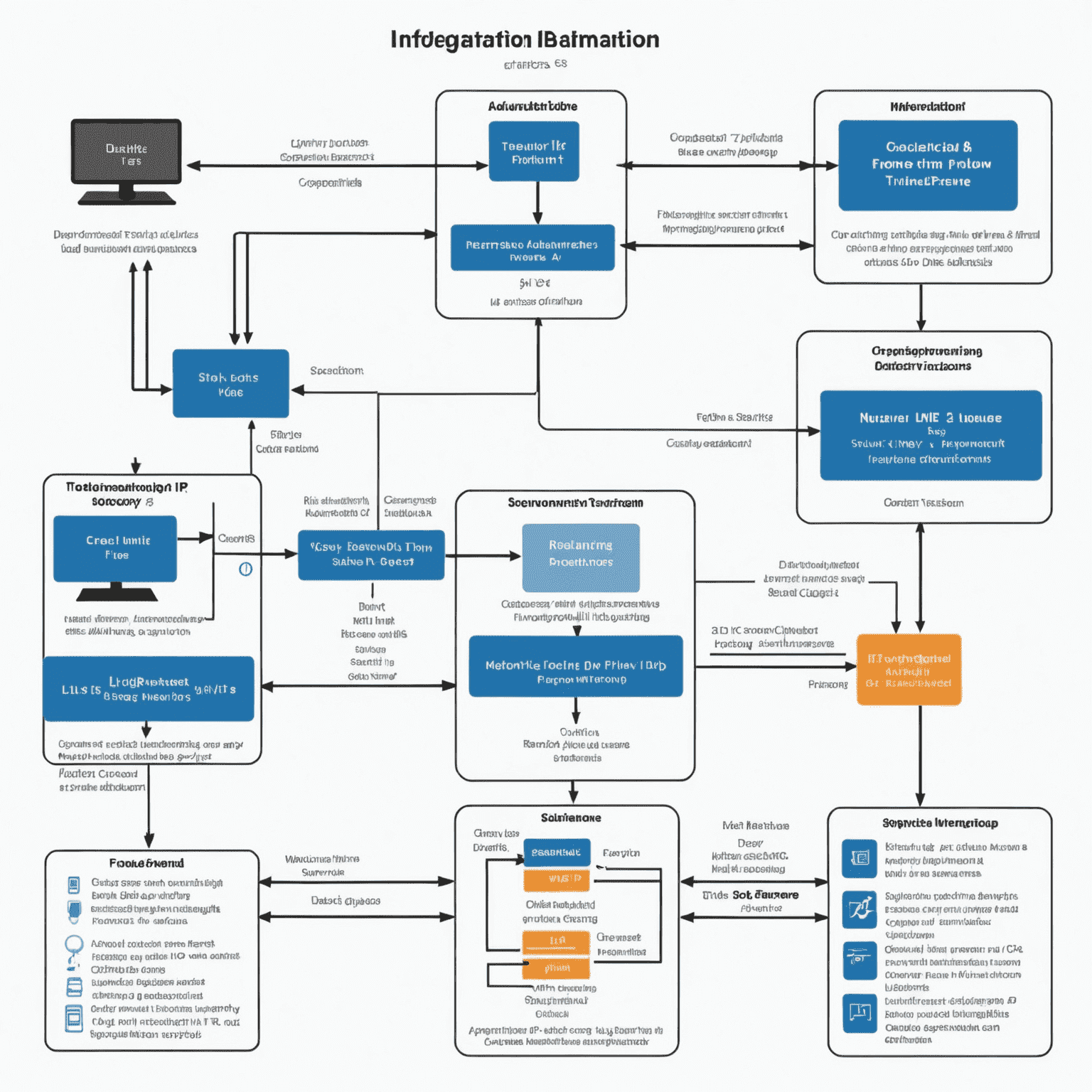 Diagramma di flusso che mostra l'integrazione di Advanced IP Scanner in un tipico workflow IT